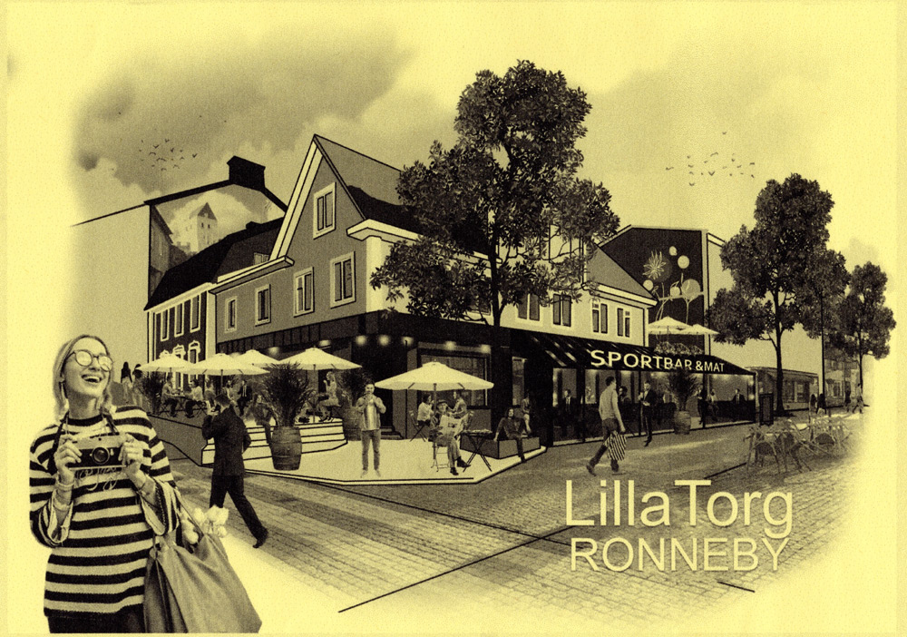 "Lilla Torg" på gågatan.